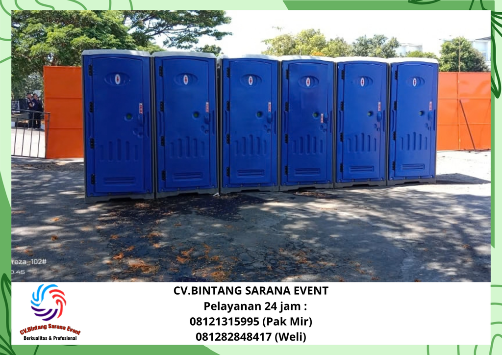 Sewa Toilet portable Dan Panggung Backdrop Tenda Bogor 085117544220
