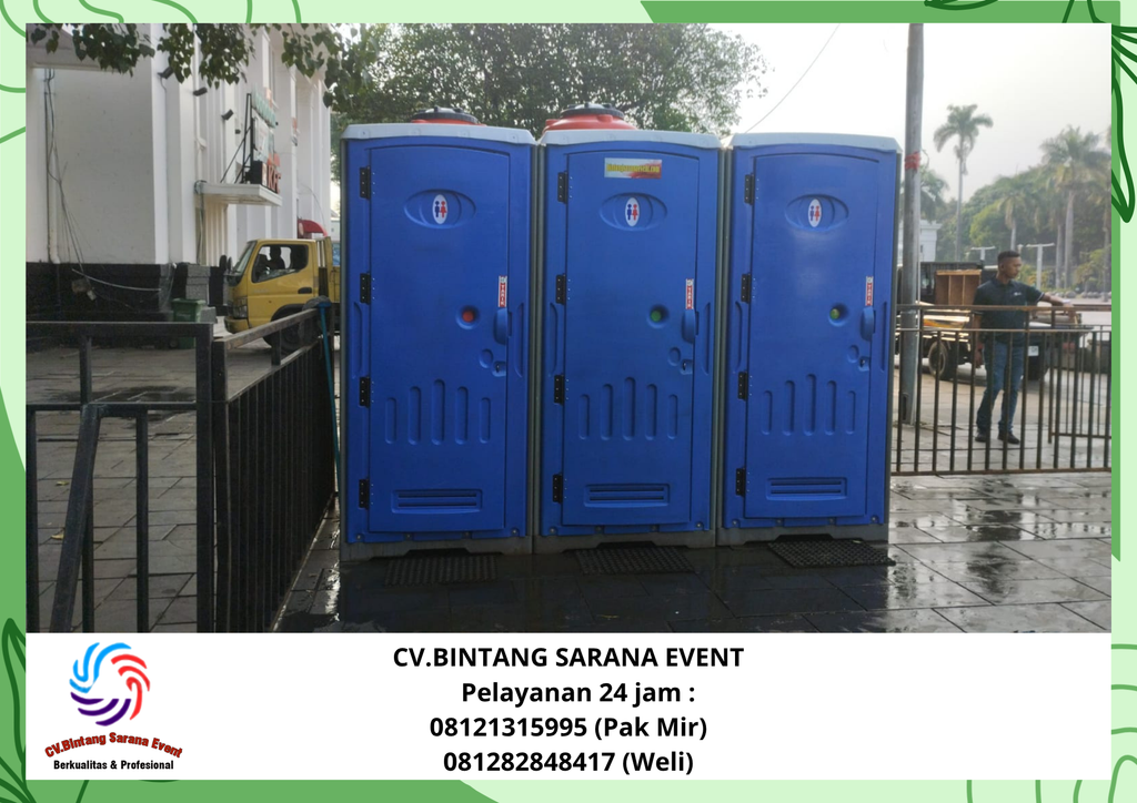 Sewa Toilet portable Dan Panggung Backdrop Tenda Bogor 085117544220