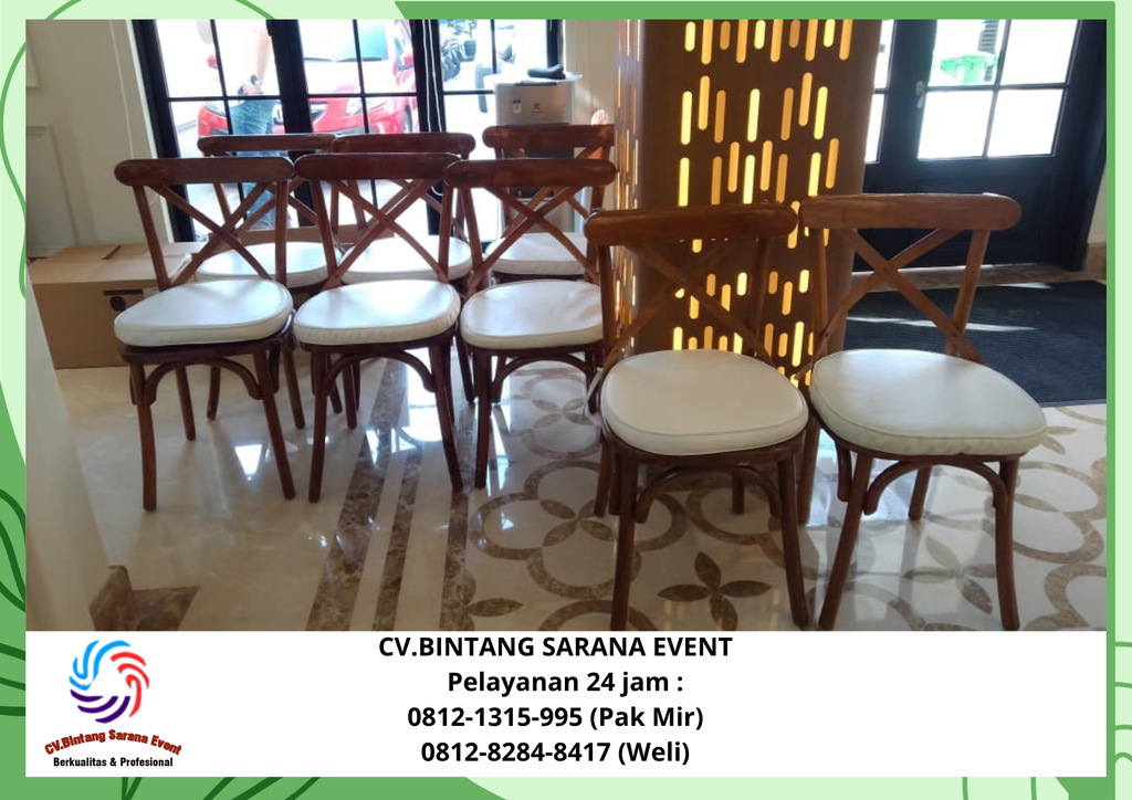 Rental Sofa Puff & Kursi Crosback Rawalumbu Bekasi