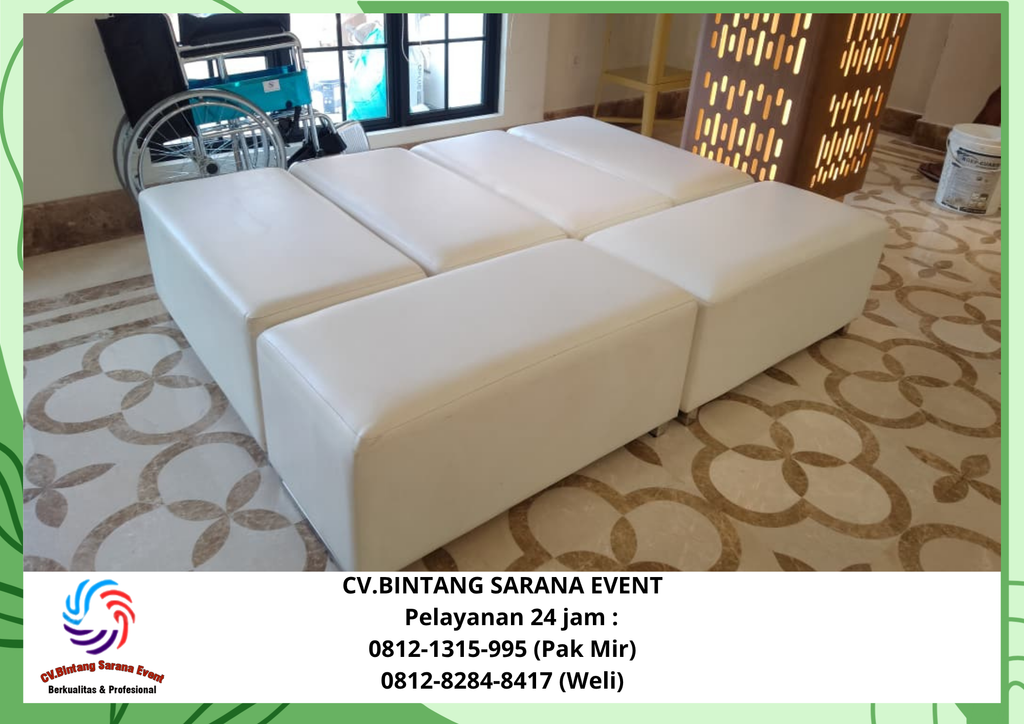 Rental Sofa Puff & Kursi Crosback Rawalumbu Bekasi